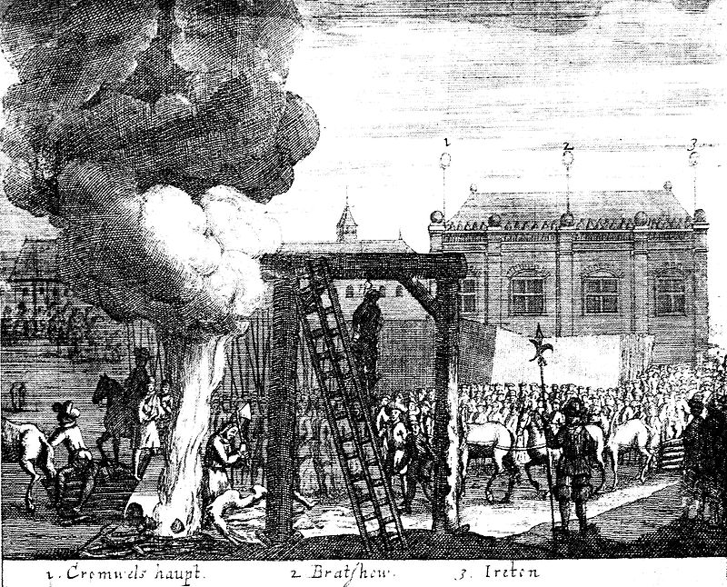 Execution of Cromwell Bradshaw and Ireton 1661
